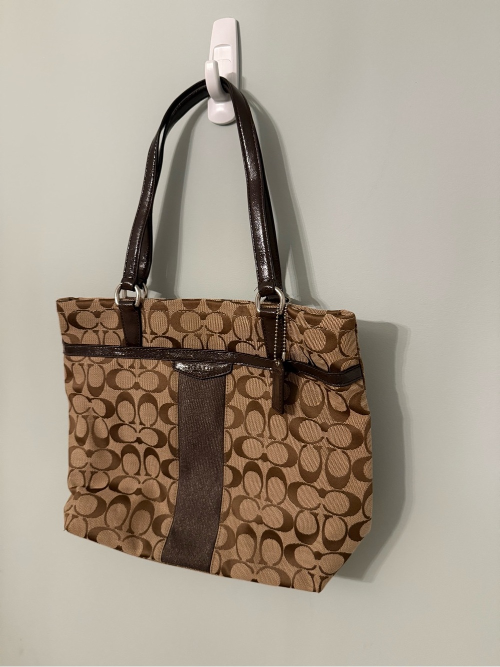 Coach Signature Canvas Tote in Brown Never Used